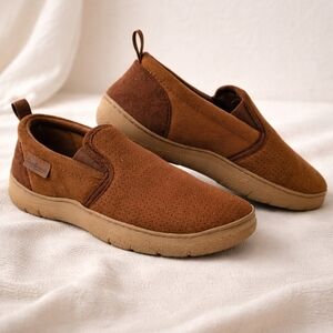 Dearfoams Tan Slip-On Loafers